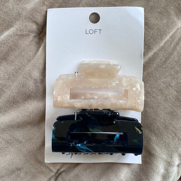 LOFT Claw Hair Clips Set of 2 Large 3.25" NEW Gift for Her 2 Pack - Picture 2 of 6
